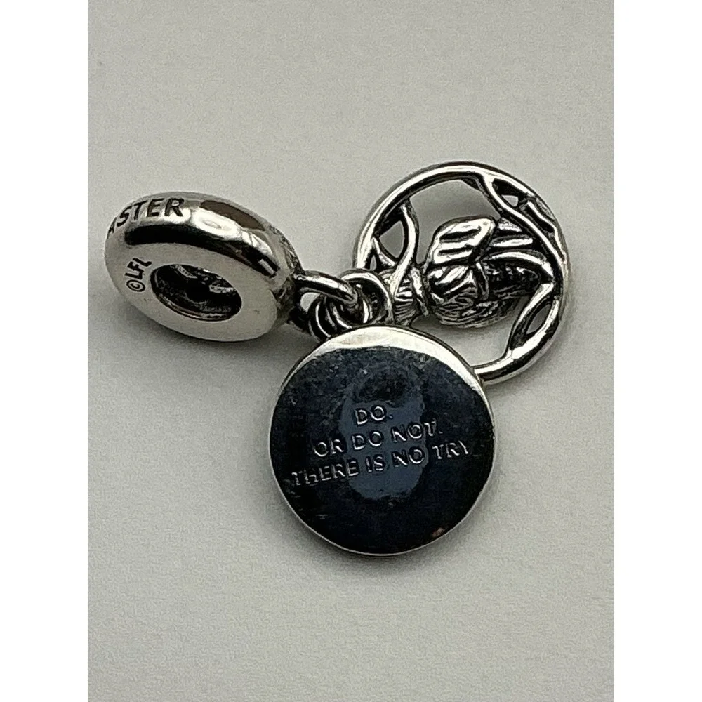 Pandora Star Wars Yoda Double Dangle Charm S925 Sterling Silver Retired